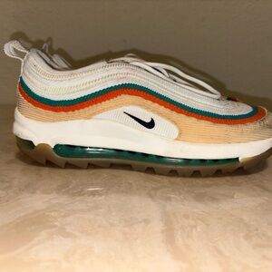 Nike Air Max 97 with Orange and Green Accents